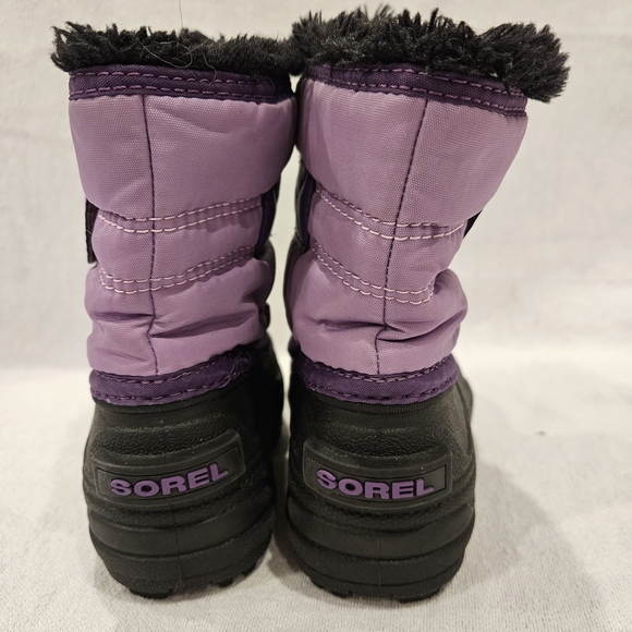 Sorel Kids' Violet and Black Winter Boots - Picture 3 of 8
